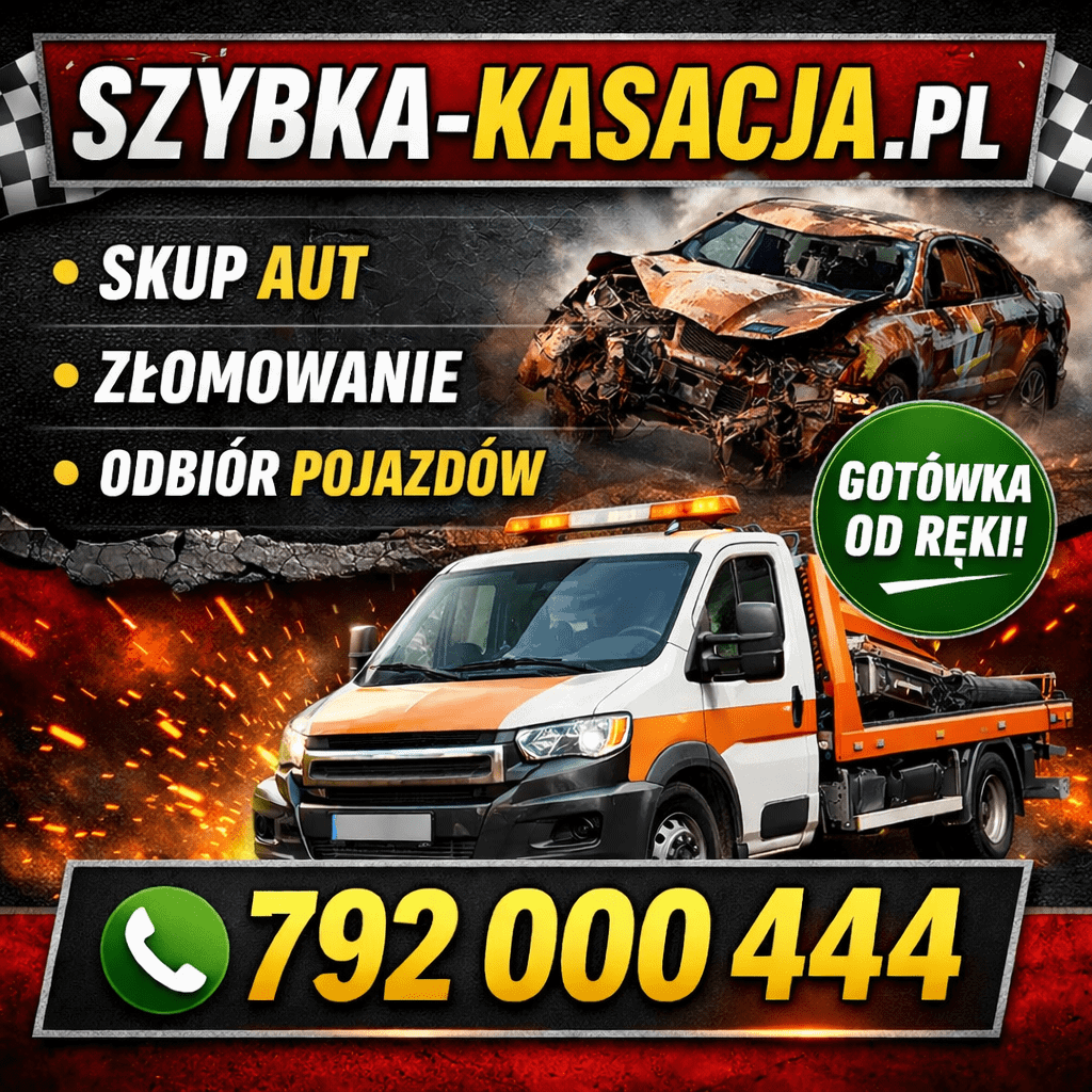 Auto złom i kasacja pojazdów w szybkim terminie.