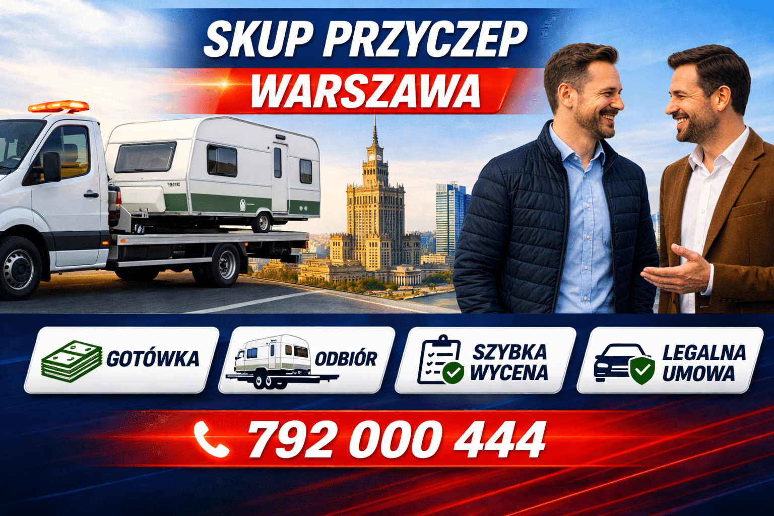 skup przyczepek i przyczep campingowych warszawa